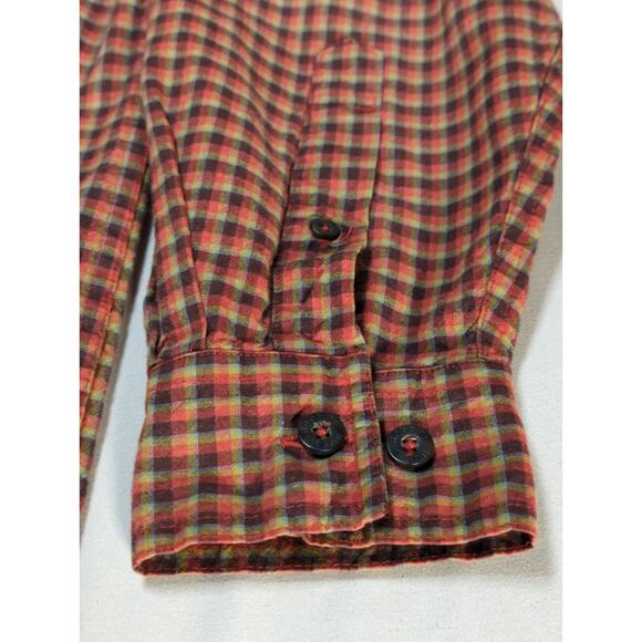 VTG Royal Robbins Mens M Plaid Button Shirt 100 Cotton Made In Hong Kong - Picture 3 of 14
